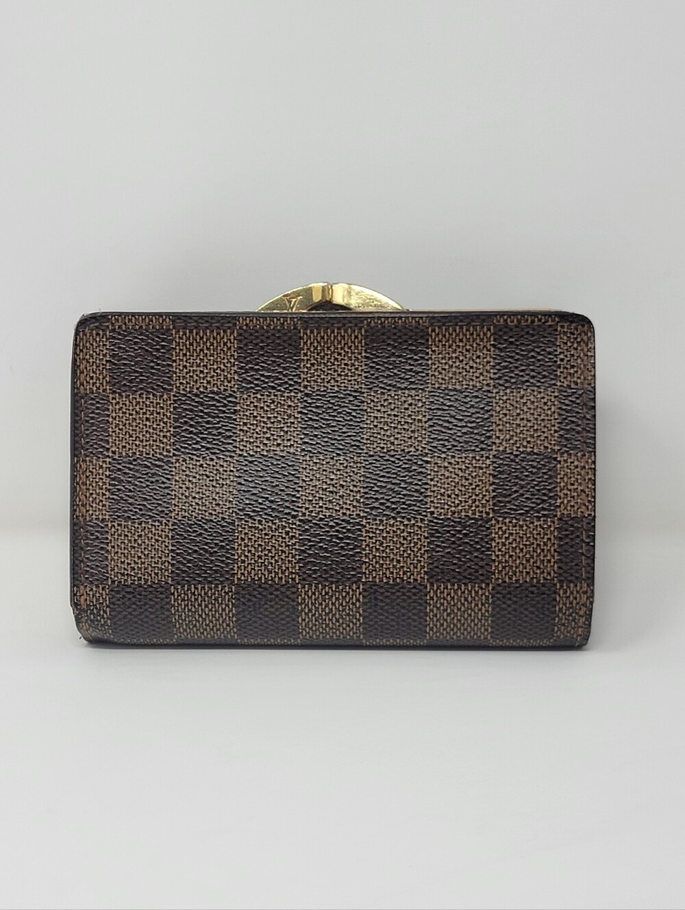 Louis Vuitton Damier Ebene Kisslock Bifold Wallet - Picture 2 of 8